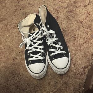 Converse Black and White High-Top Sneakers